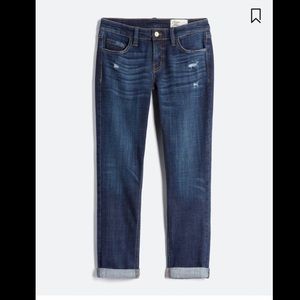 Cosmic Blue Love Distressed Boyfriend Jean Size 27